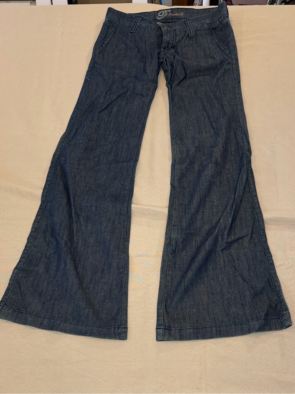 Frankie B. Dark Blue Flare Jeans